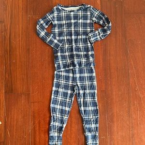 Posh peanut long sleeve pajamas. blue plaid. Size 2T